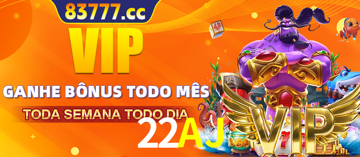 Banner promocional do 22AJ oferecendo 100% de recompensas adicionais contínuas para quem fizer o login diário (Daily sign-in), com um mascote de coelho.