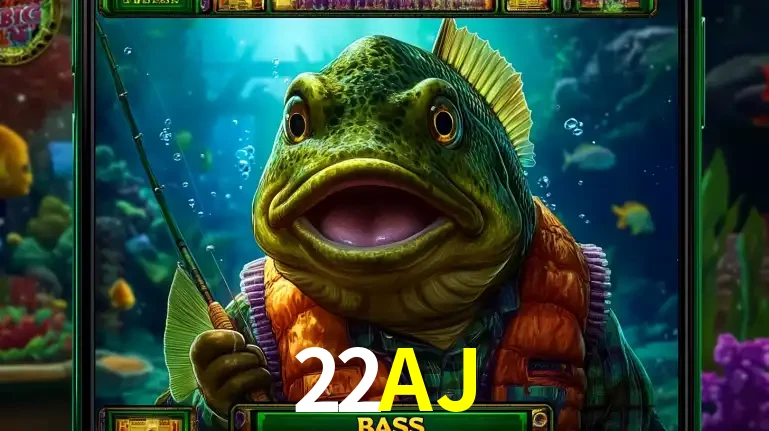 Personagem de peixe pescador do popular jogo de slot com tema de pescaria, uma das emocionantes opções de caça-níqueis para jogar e ganhar no cassino 22AJ.
